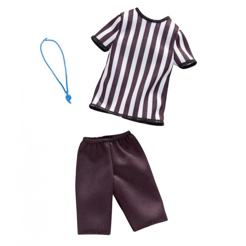 New in Box-Barbie Clothes for Ken Doll - Referee Look w/ Whistl